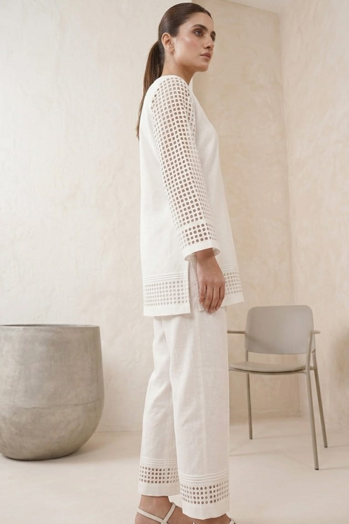 White Eyelet Co-ord