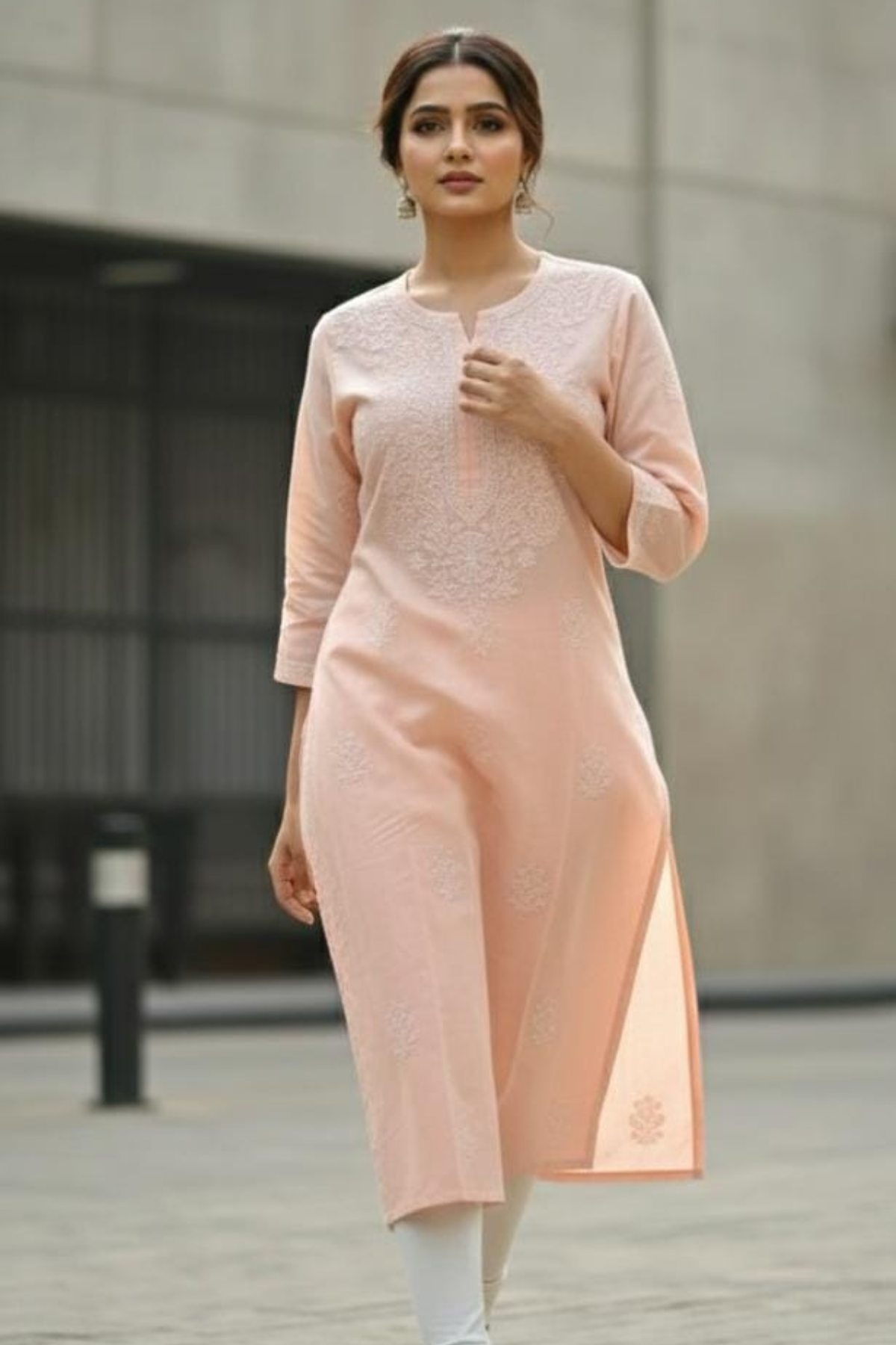 Premium Cotton Handwork Plus Size Kurti