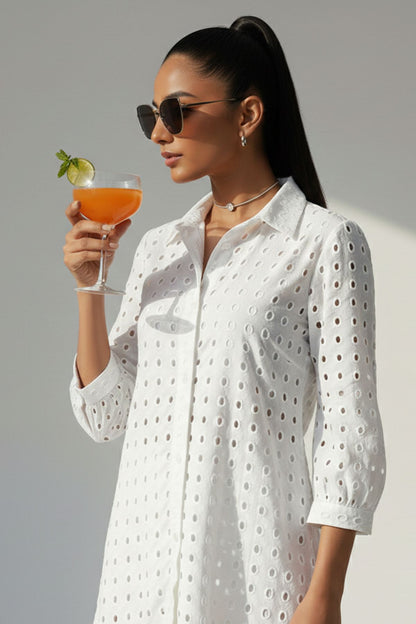 Long Eyelet Shirt