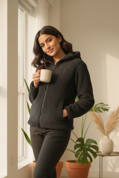 Full Fur QLO Hoodie Jacket