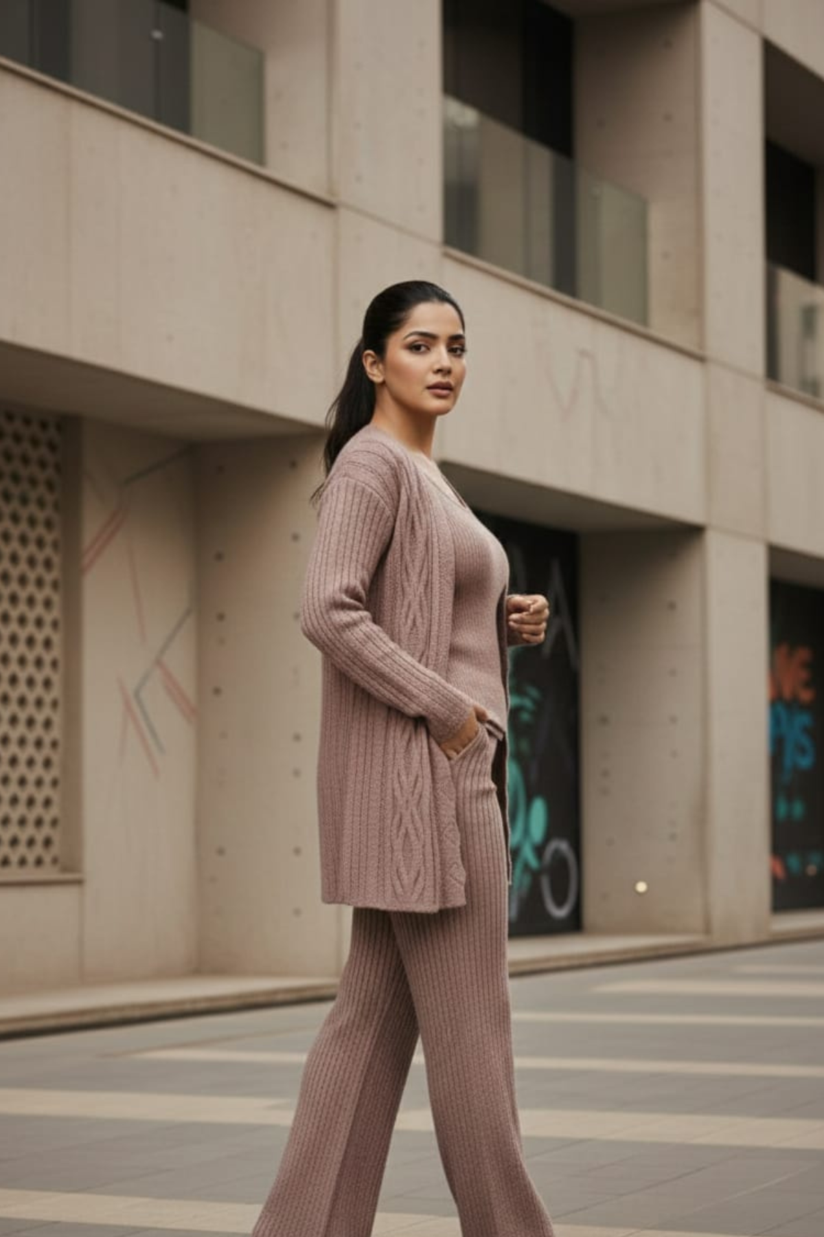 Cord Set With Shrug 3 pc