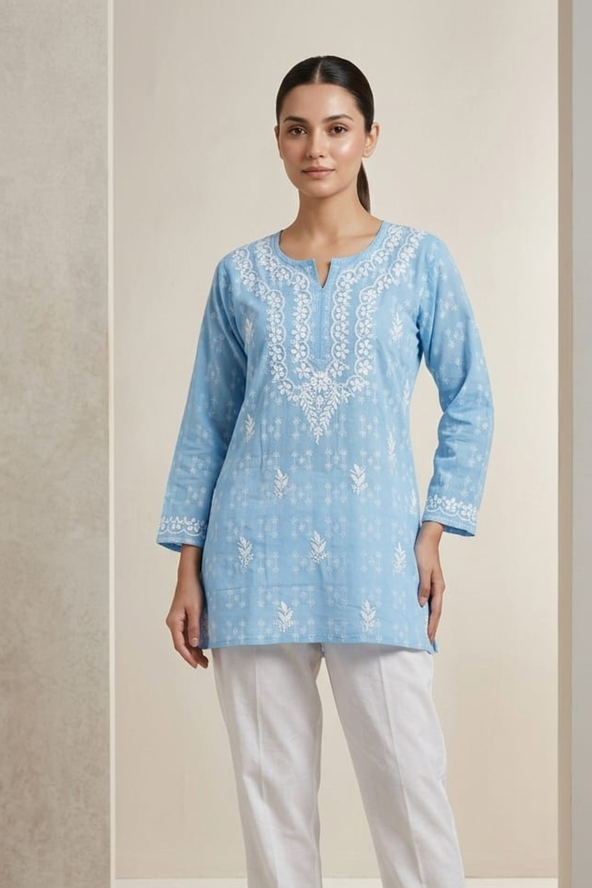 Premium Cotton Short H/W Kurti