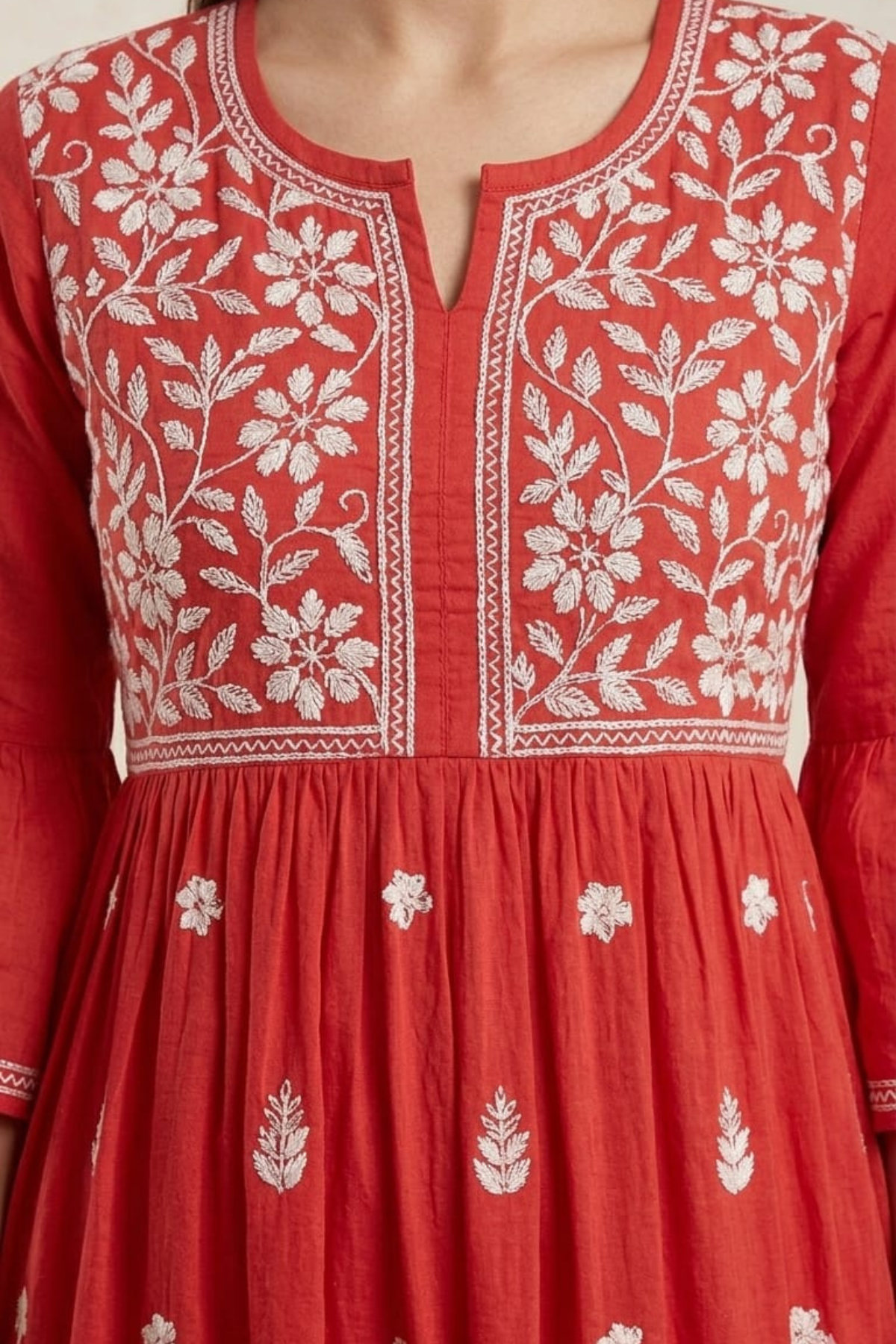 Rayon Handwork Gown