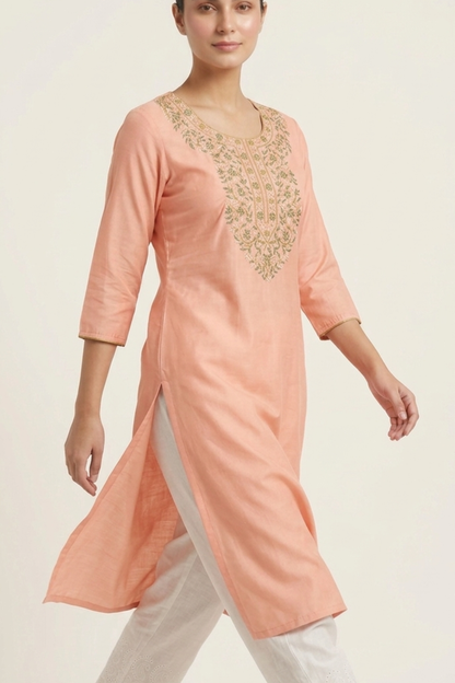 Front Embroidery Kurti