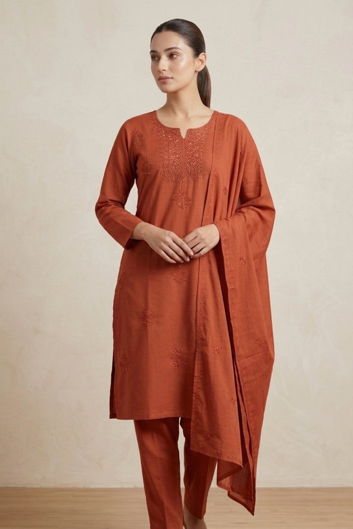 Adah Kurta Dupatta Set (3 pc)