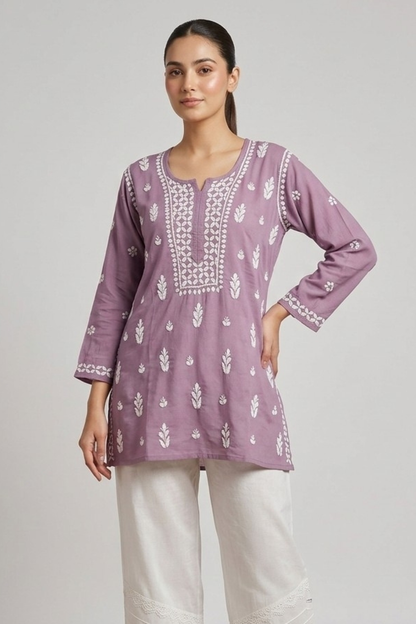 Modal Short Handwork Kurti