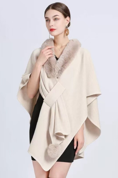 The Wrap Fur Cape (Free Size)