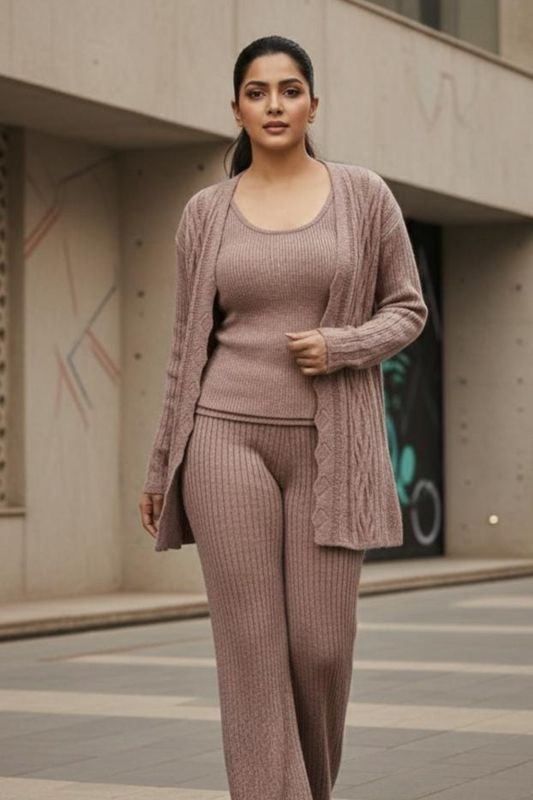 Cord Set With Shrug 3 pc