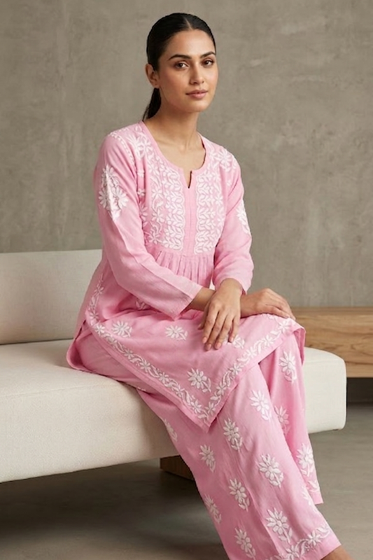 Premium Rayon Handwork Plazo Set