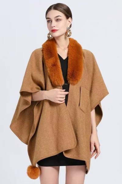 The Wrap Fur Cape (Free Size)