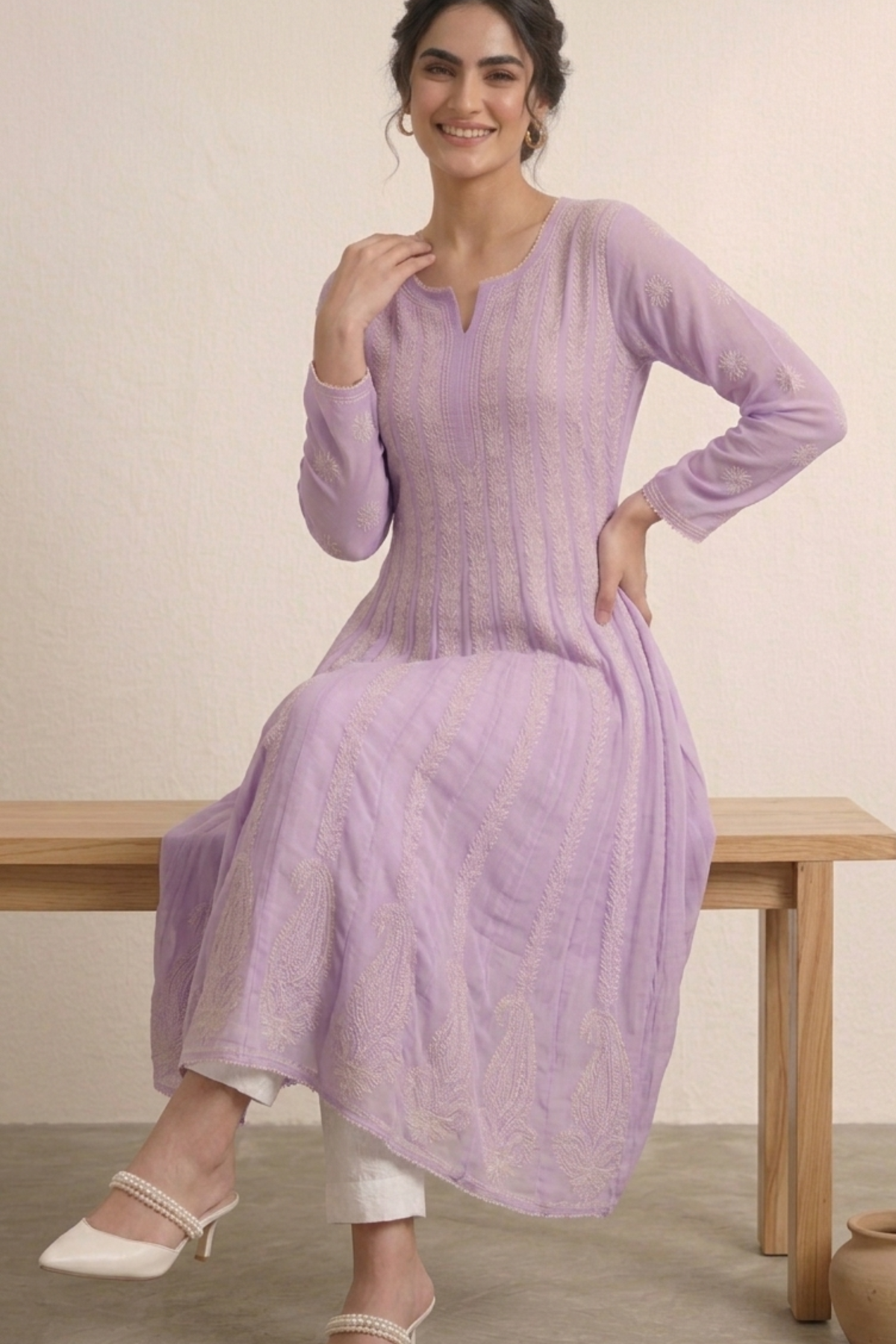 Premium Georgette Handwork Anarkali