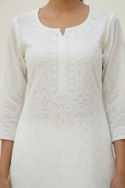 Heavy Jaal Chikankari Kurti