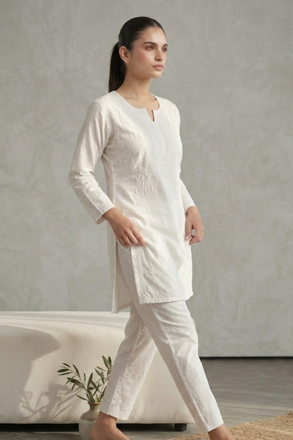 Premium Cotton Handwork Short Kurti