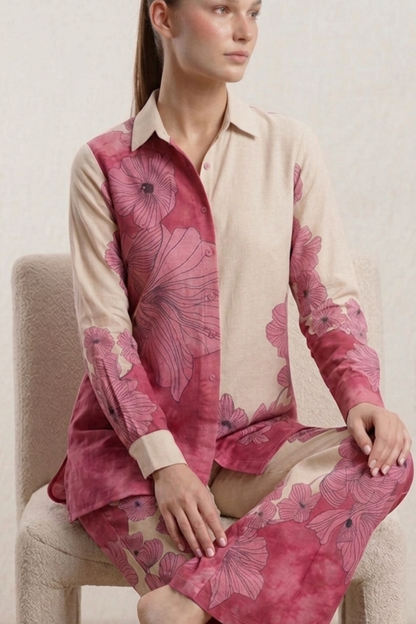 Premium Cotton Flower Print Cord Set