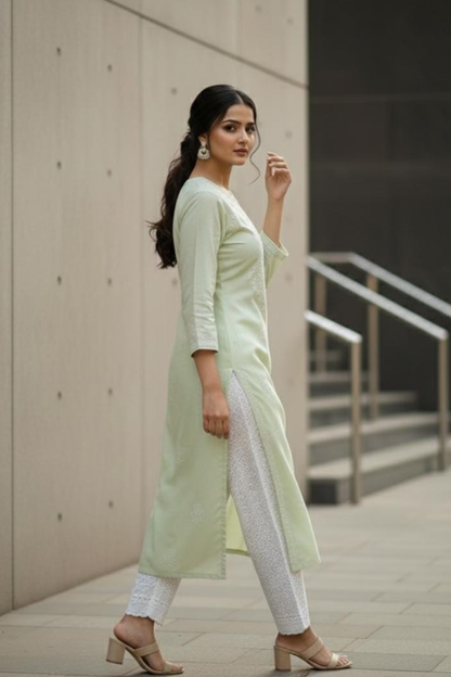 Premium Cotton Handwork Plus Size Kurti