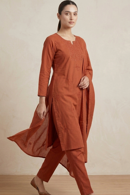 Adah Kurta Dupatta Set (3 pc)