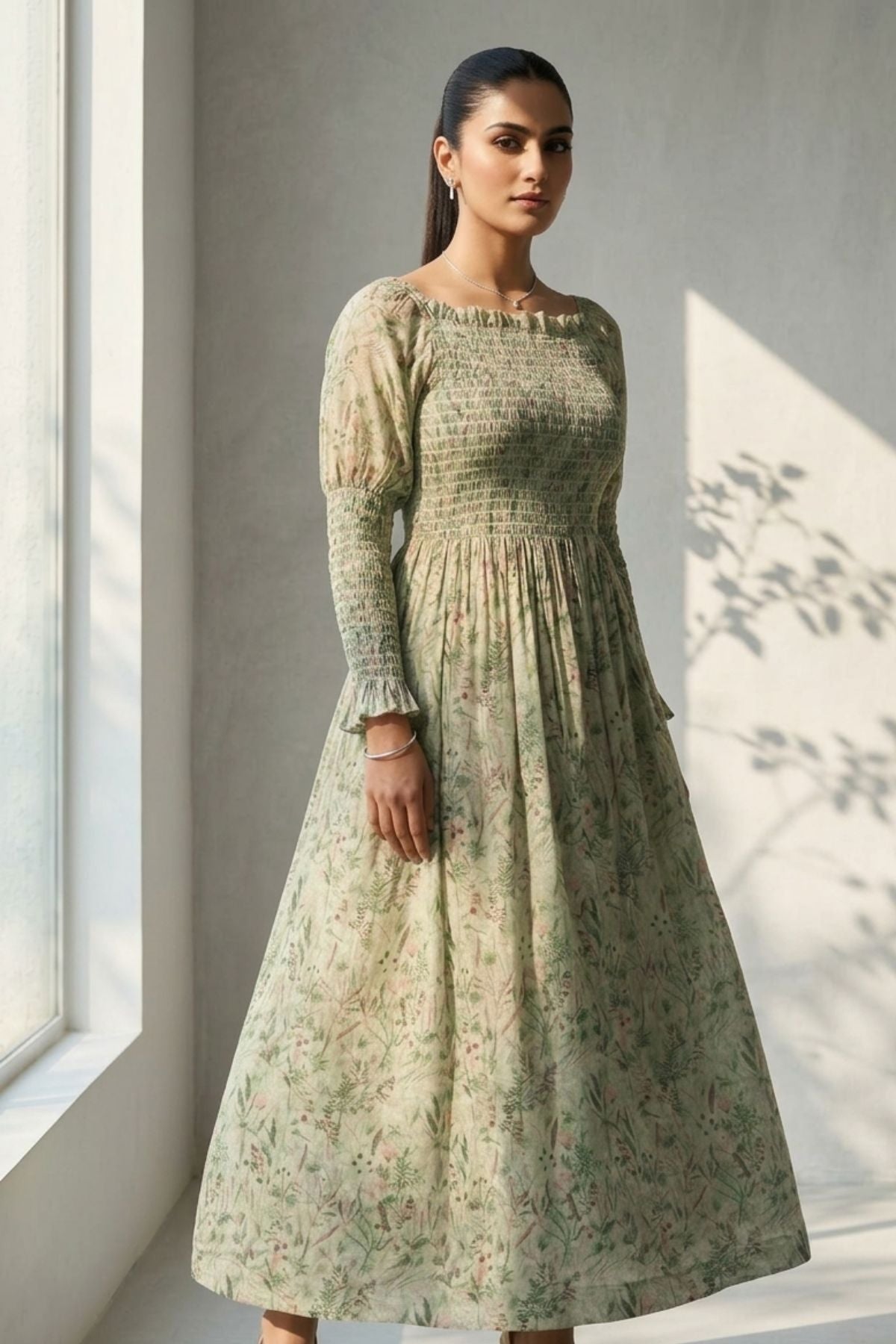 Sage Juno Dress