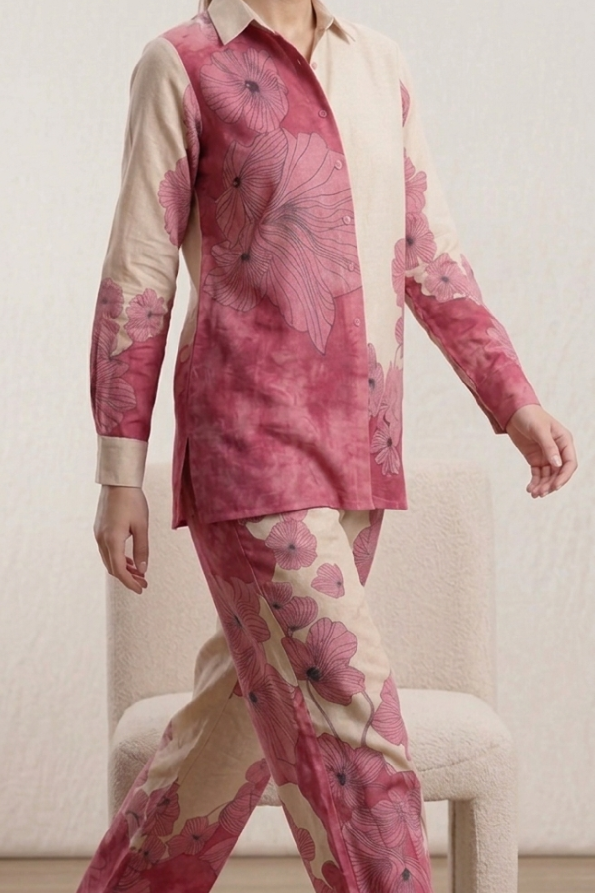 Premium Cotton Flower Print Cord Set