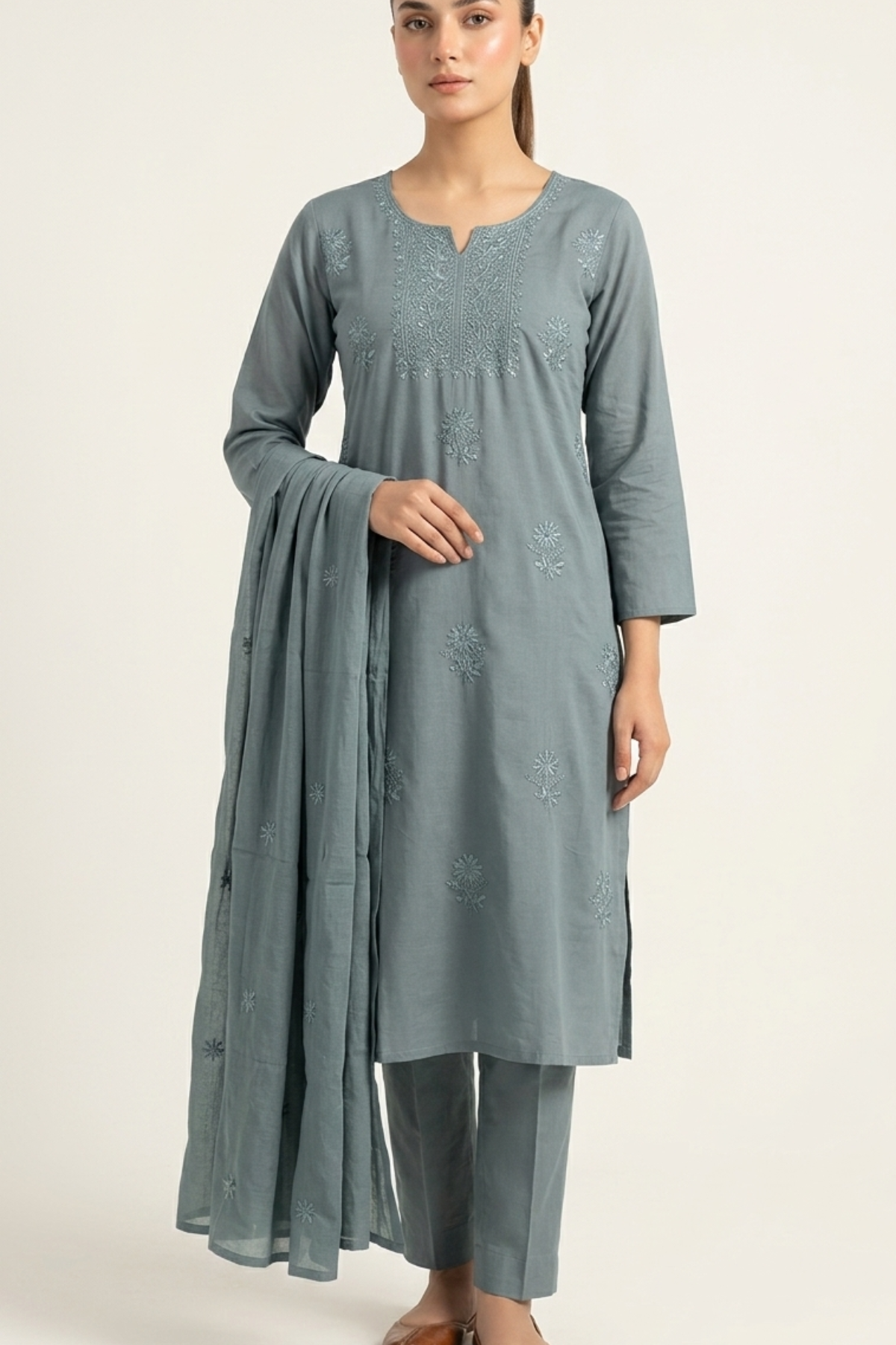 Adah Kurta Dupatta Set (3 pc)