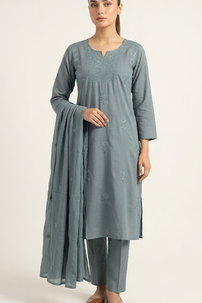 Adah Kurta Dupatta Set (3 pc)