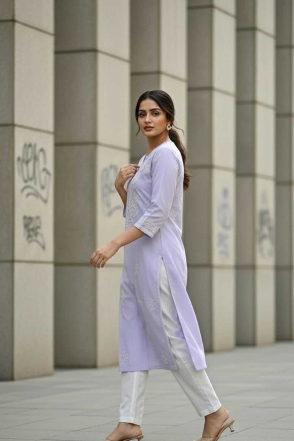 Premium Cotton Handwork Plus Size Kurti