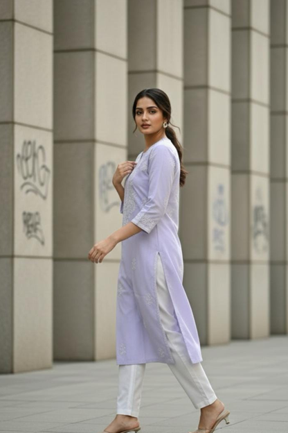 Premium Cotton Handwork Plus Size Kurti