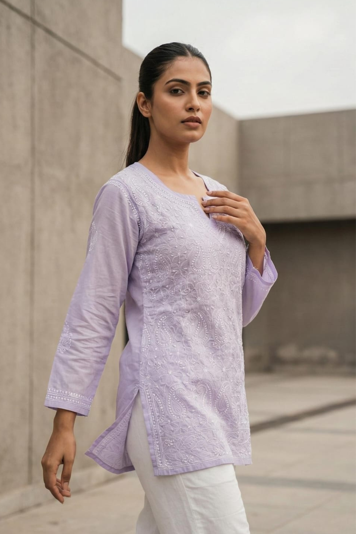 Premium Cotton Short H/W Kurti