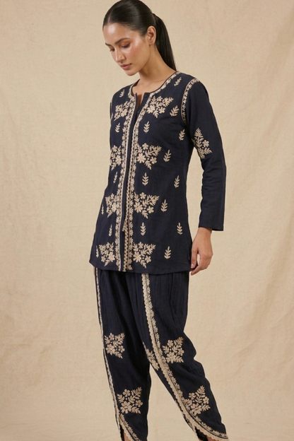 Premium Rayon Handwork Dhoti Set