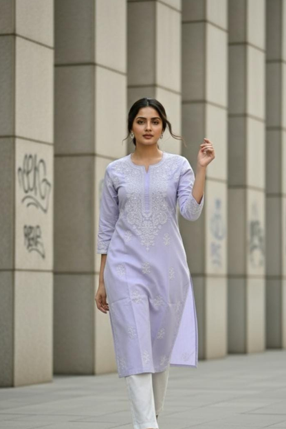 Premium Cotton Handwork Plus Size Kurti