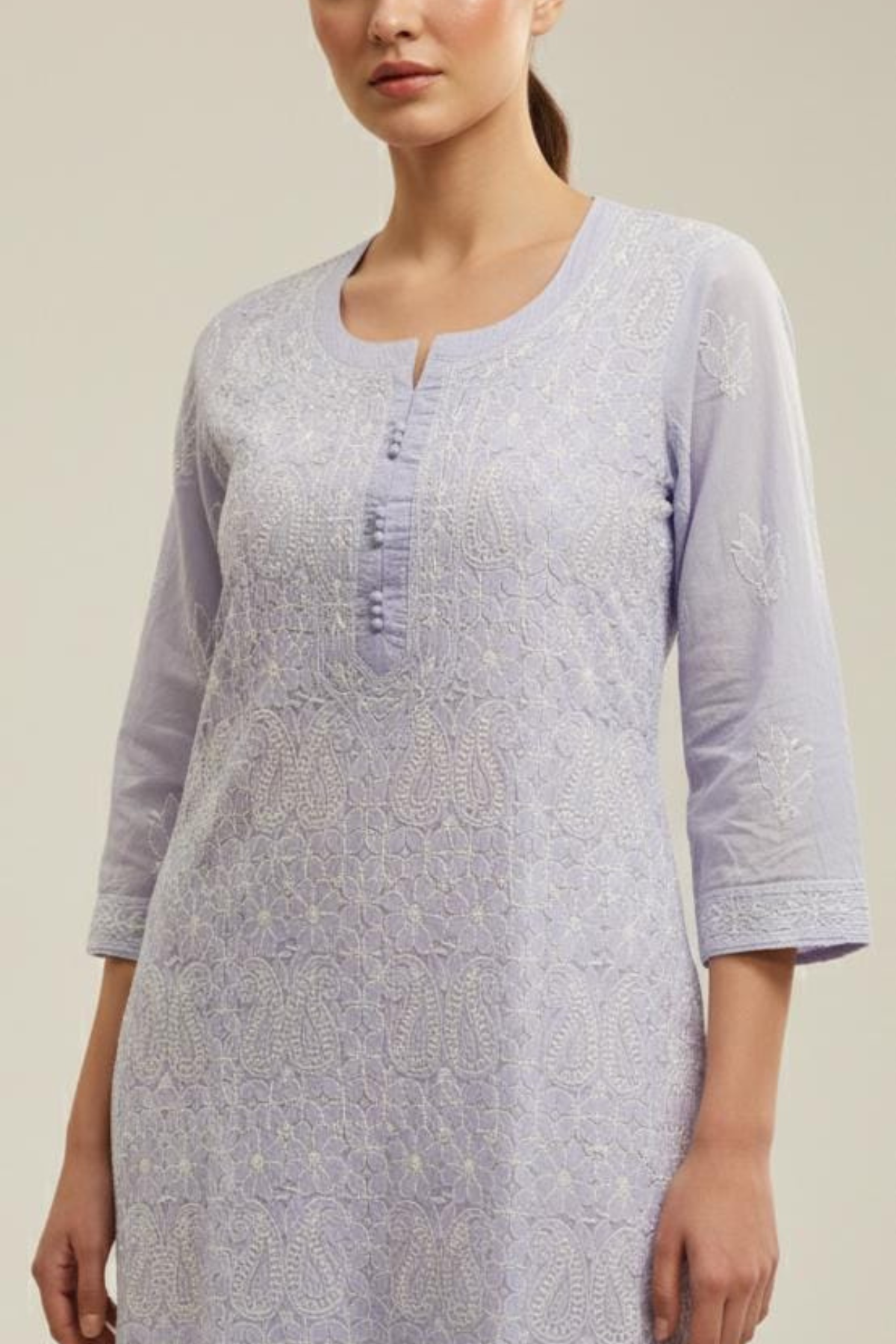Heavy Jaal Chikankari Kurti