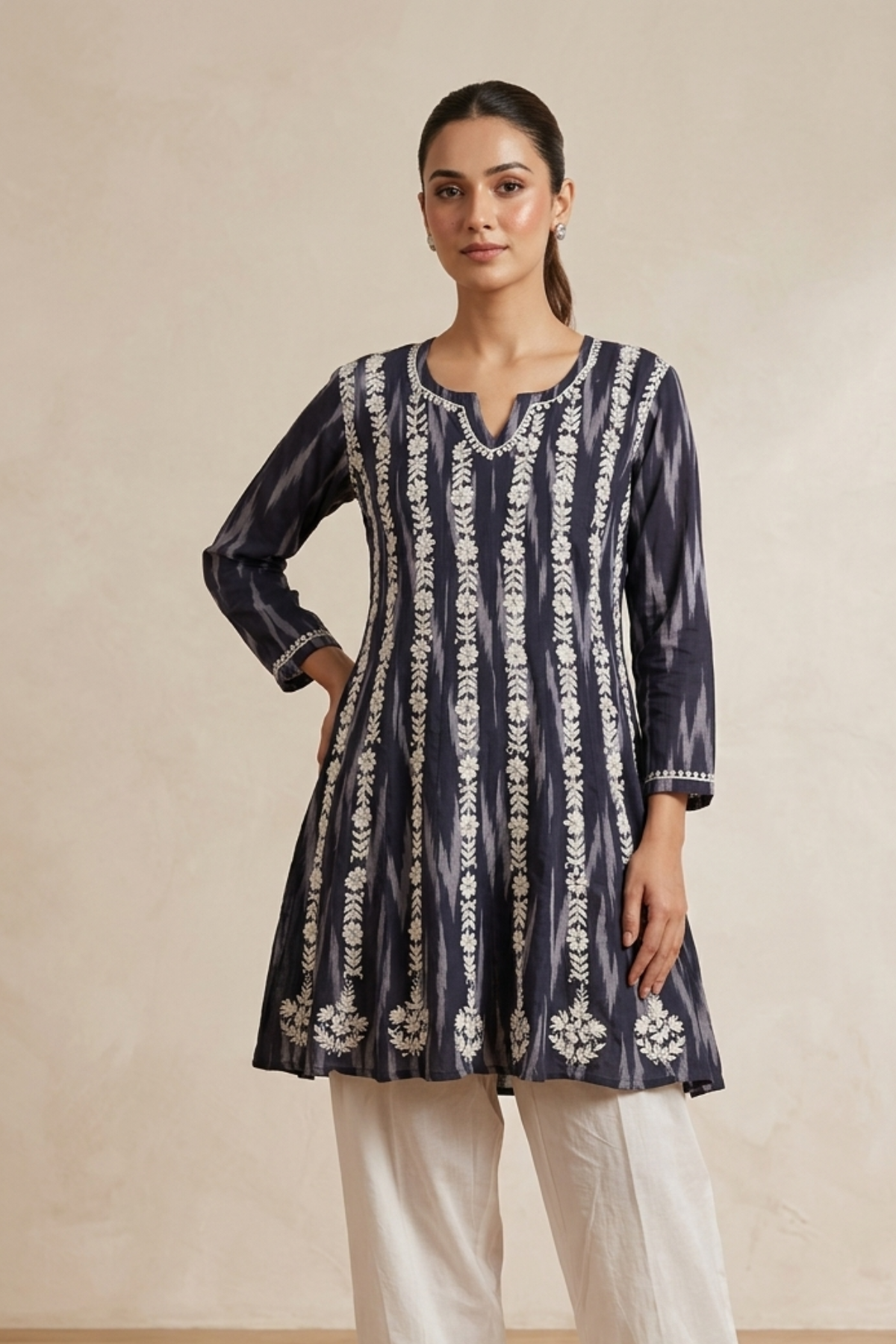 Premium Cotton Printed 16 Kali H/W Kurti
