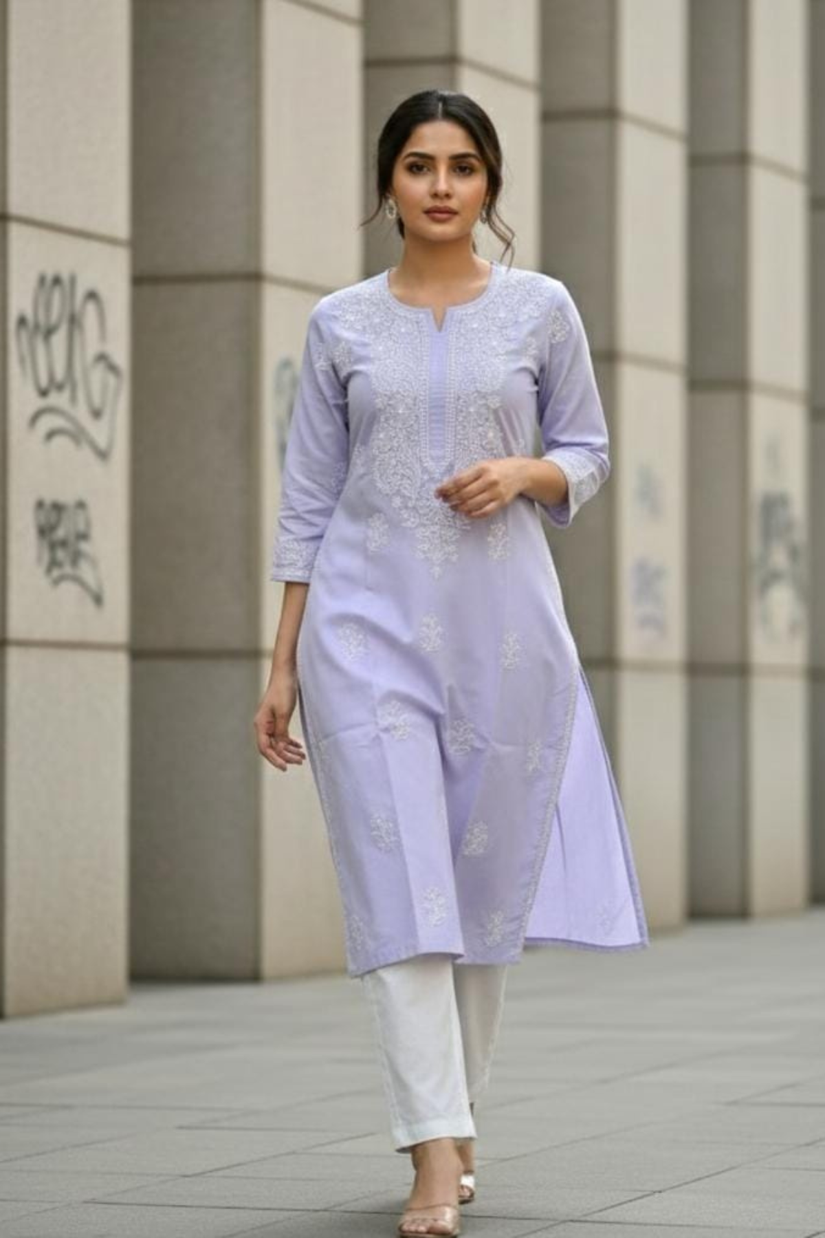 Premium Cotton Handwork Plus Size Kurti