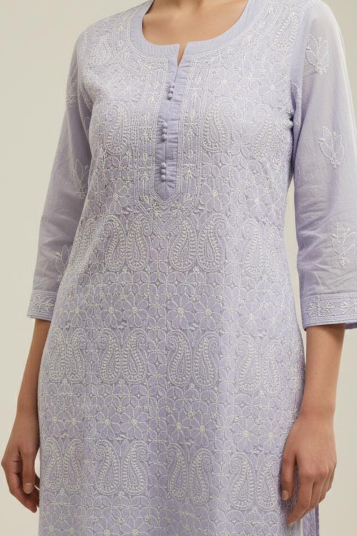 Heavy Jaal Chikankari Kurti