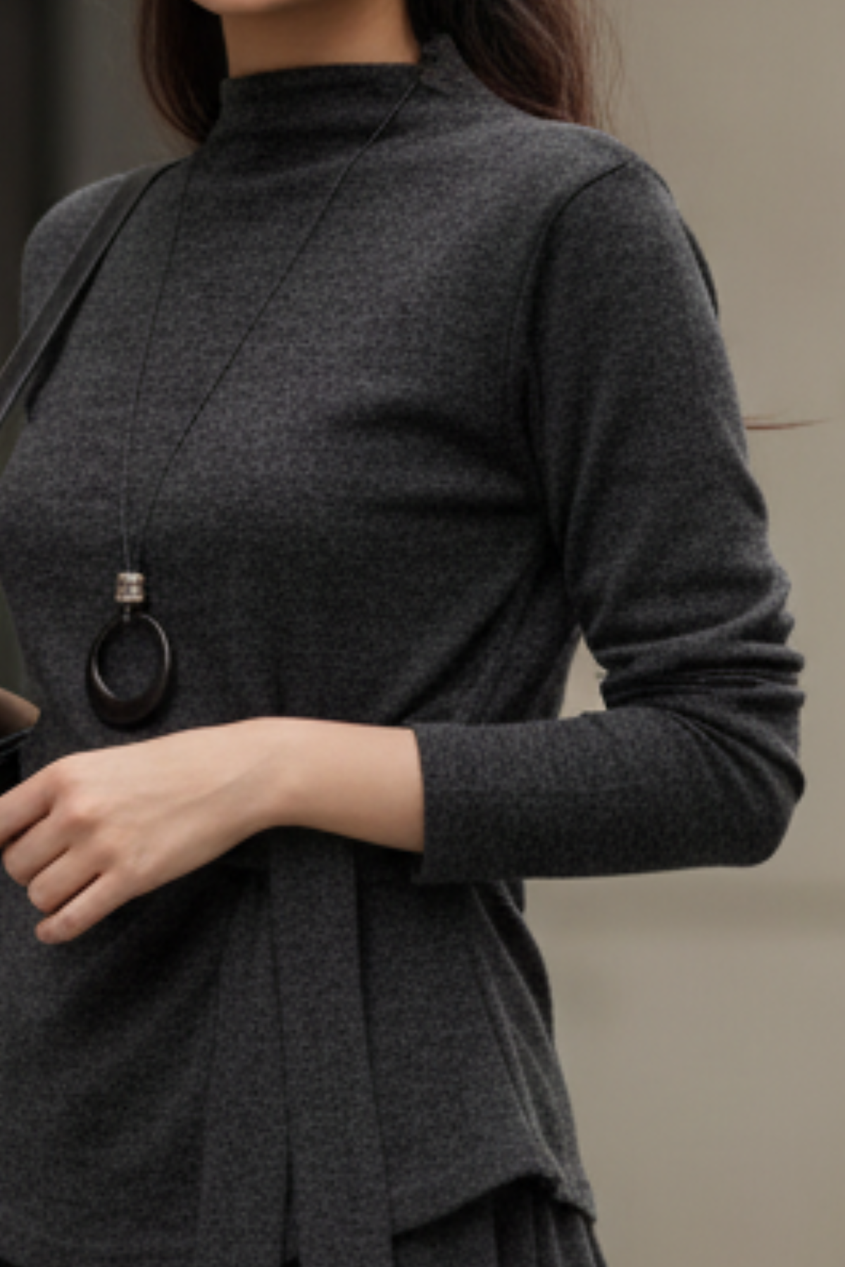 Mocha Drape Skirt Set