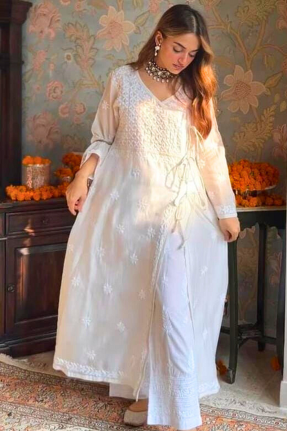 Alila Angrakha Kurti- Alila neck
