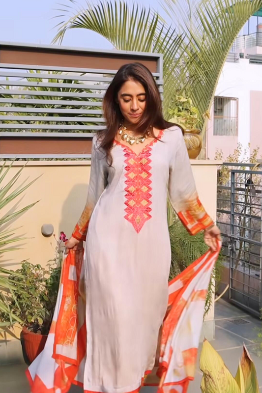 Fire and Ice Kurta & Dupatta