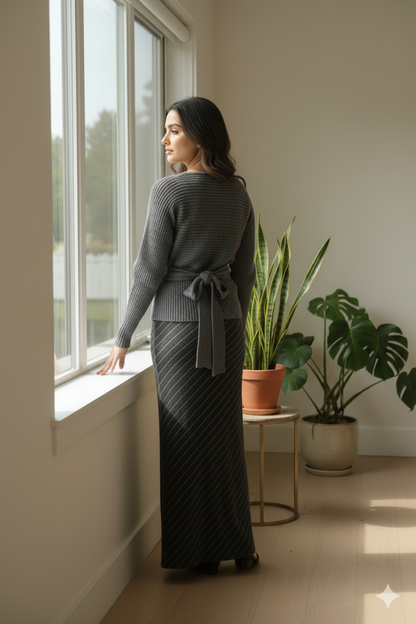 Knot Sweater & Skirt
