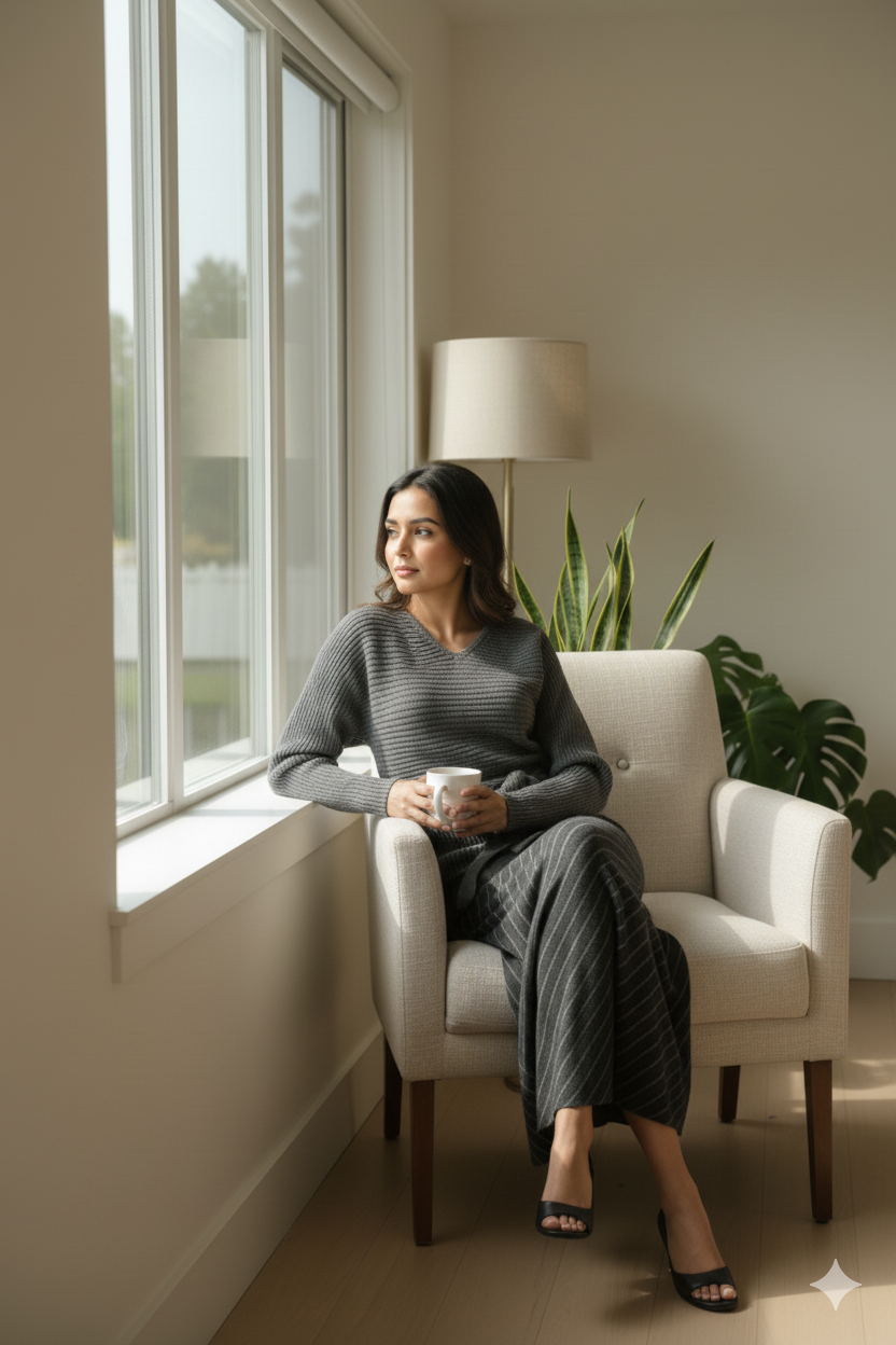 Knot Sweater & Skirt