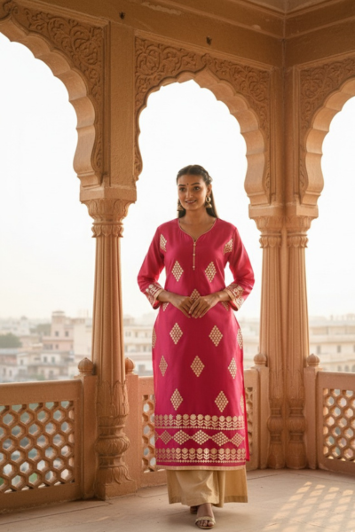 Gota Glam Kurti - Gota Patti Kurti Set