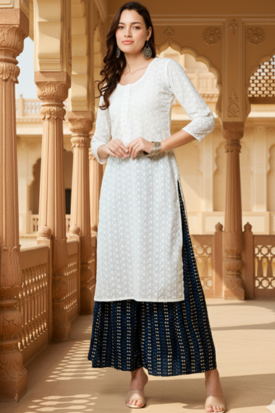 Snowflake Serenity Kurti