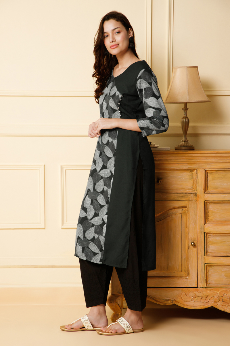 black print kurti
