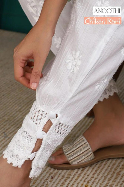 chikankari pants for women