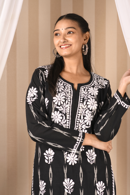 chikankari set cotton