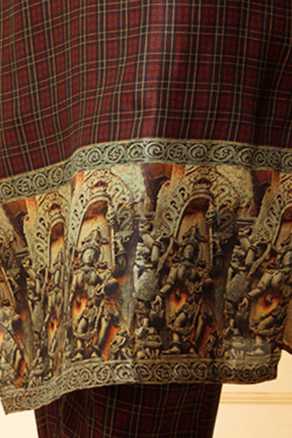 cotton kurti and pant set for women