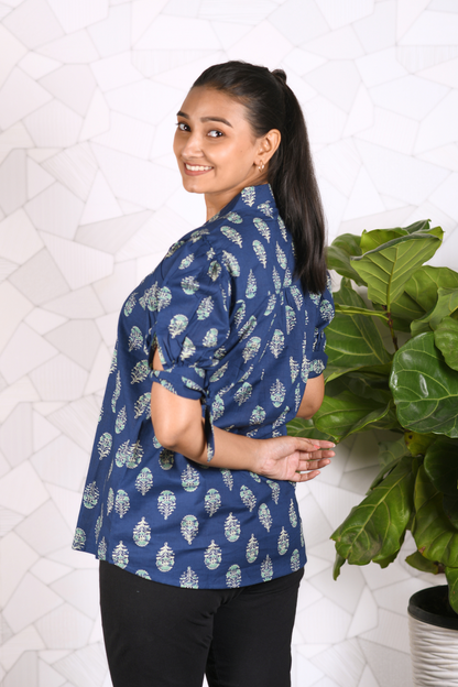 cotton printed top for women
