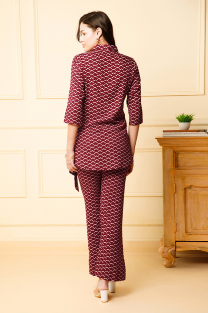 cotton women shirt pant set