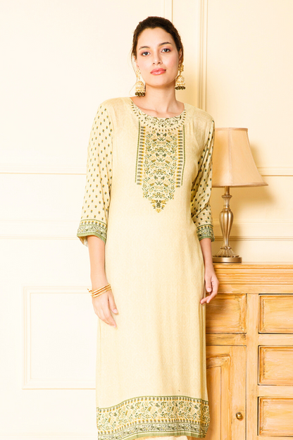 elegant emerald kurta dupatta cotton
