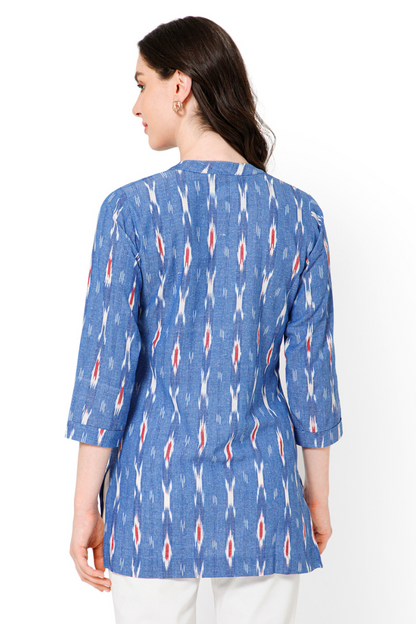 ikat fabric top online shopping
