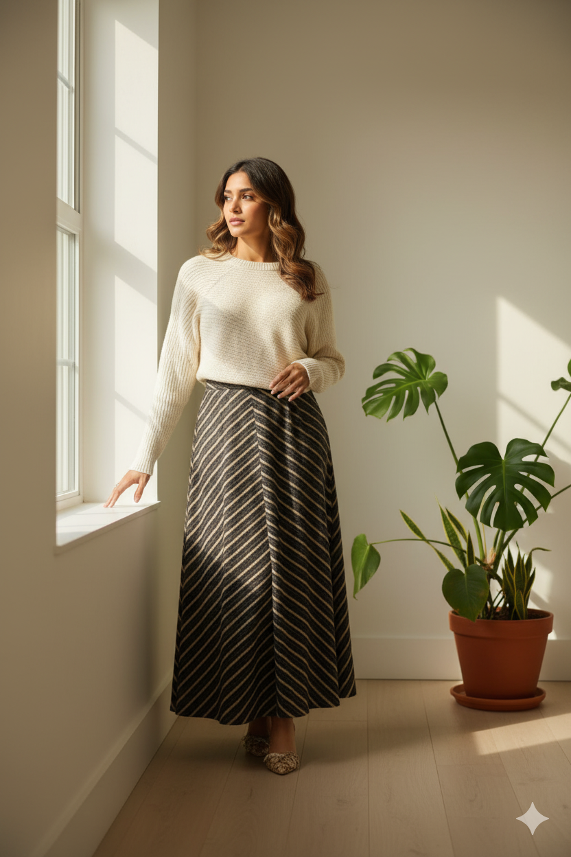 Knot Sweater & Skirt