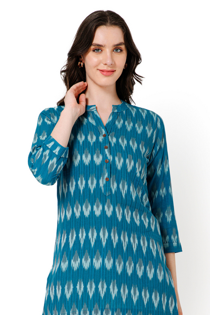 long fabric top women
